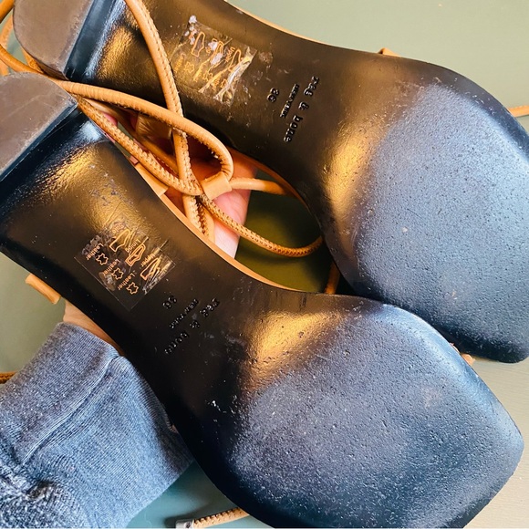 Rag & Bone Cindy Ankle Tie Sandal in Tan - Picture 13 of 14